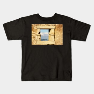 Ruin With A Sea View Kids T-Shirt